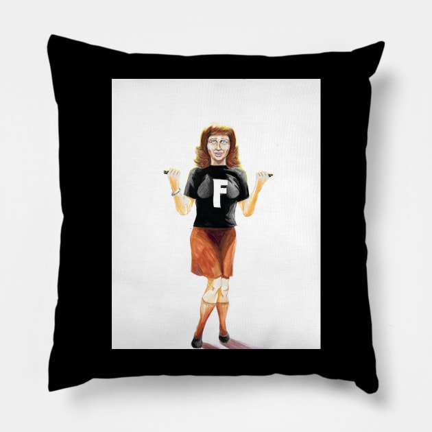 Frankenstein fan girl Pillow by Wonder design