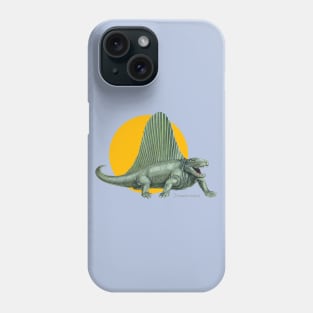 Dimetrodon Cut Out (with Orange Disc) Phone Case