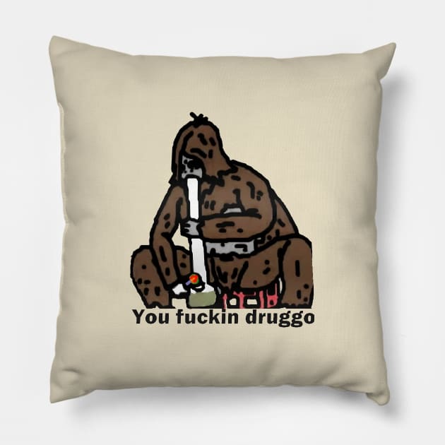 Sassy The Sasquatch Gusion Pillow by umarerikstore