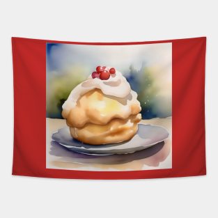 National Cream Puff Day- January 2 - Watercolor Tapestry