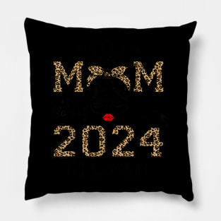 Proud Mom Of A Class Of 2024 Graduate Senior 24 Graduation Pillow