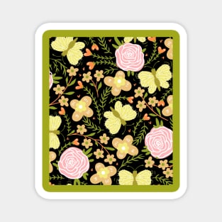 Floral pattern background Magnet