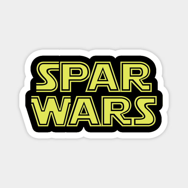 Spar wars funny t-shirt Magnet by RedYolk