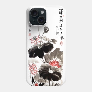 Lotus painting Phone Case