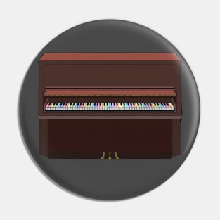 Benny Hope's Piano and Chalkboard Atlanta Homage T-Shirt Pin