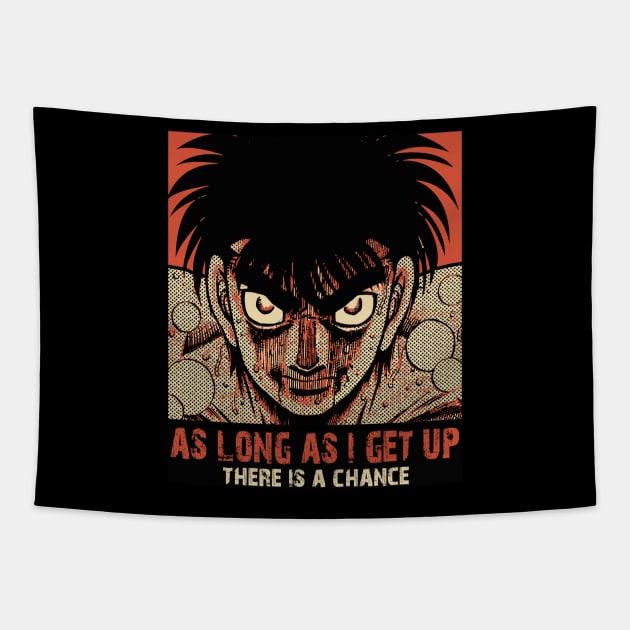 Ippo The Boxer quote Tapestry by nataly_owl