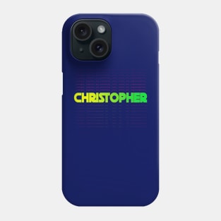 Christopher gift idea for boys men first name Christopher Phone Case