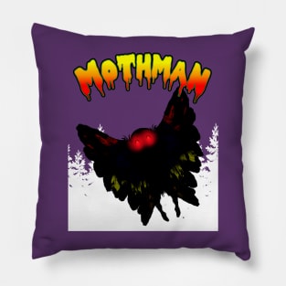 Mothman West Virginia Wing Humanoid Moth Retro Vintage Pillow