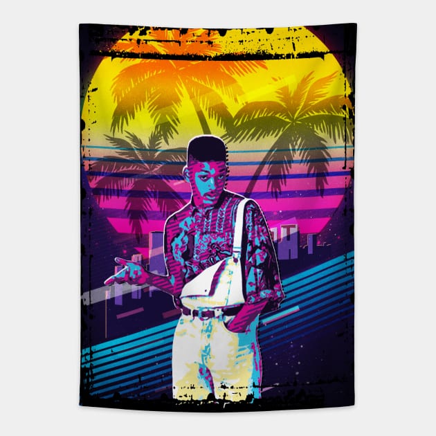 Fresh Prince retro art Tapestry by PrintstaBee