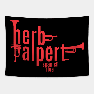 Herb Alpert Tribute - Iconic 'Spanish Flea' Trumpet Tee Tapestry