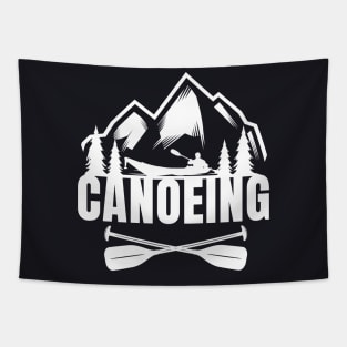 Canoe Canoeist Boat Tapestry