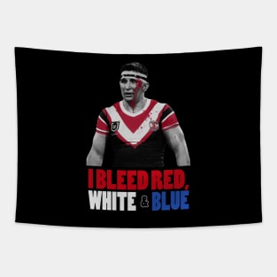 Sydney Roosters - Victor Radley - BLEED RED, WHITE 'N BLUE Tapestry