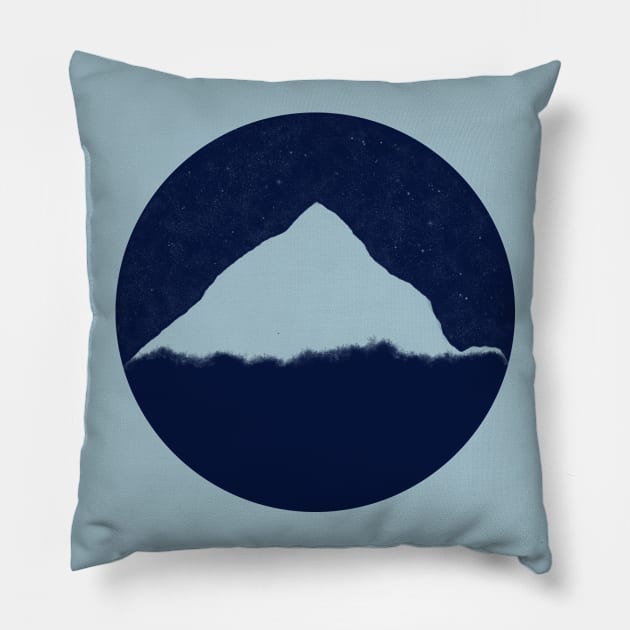 Happy Little Mountain 2 Pillow by LozMac