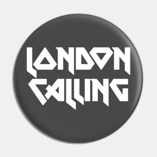 The Clash - London Calling Typography Design Pin