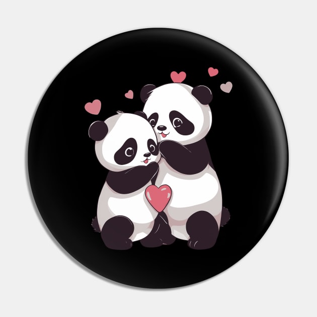 I Love You Panda Pin by animegirlnft