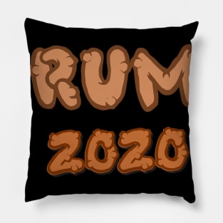 Turd Shaped Font Funny Trump 2020 Pillow