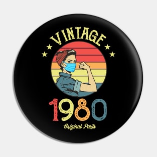 Vintage 1980 Made in 1980 40th birthday Pin