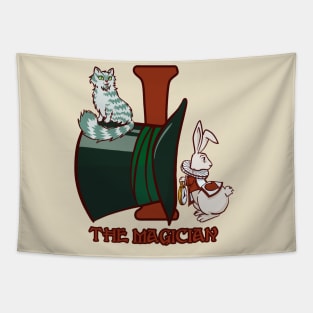 Halloween Tarot I: The Magician (Alice in Wonderland) Tapestry