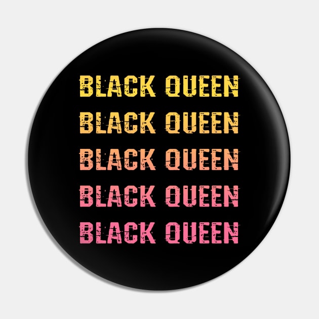 Empowered sassy melanin queen, princess. Black girl magic. Black female lives matter. Protect, respect, empower, support black girls. More power to black women. Smash the patriarchy. Feminist Pin by BlaiseDesign