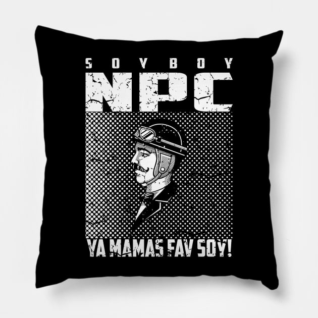 soy boy npc 01 Pillow by 2 souls
