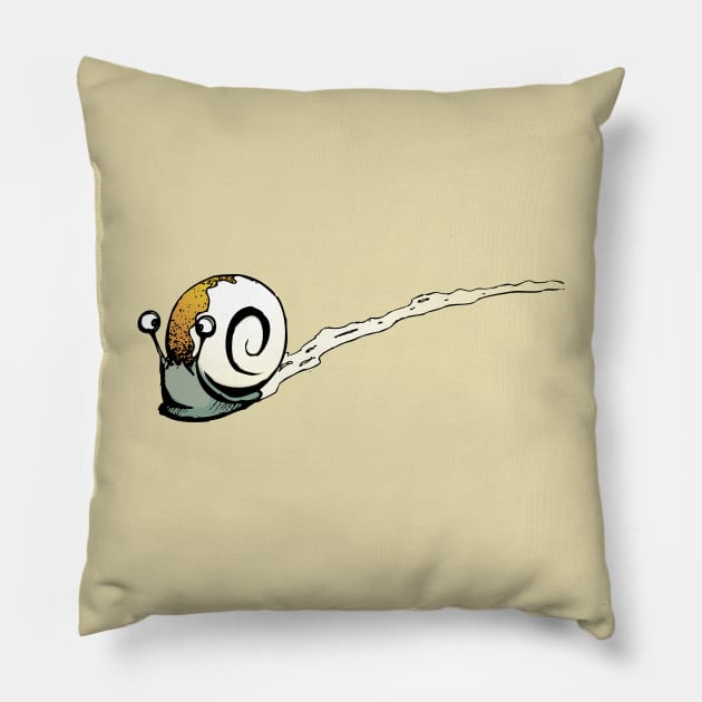 Cinnamon Roll Snail Pillow by friskblomster