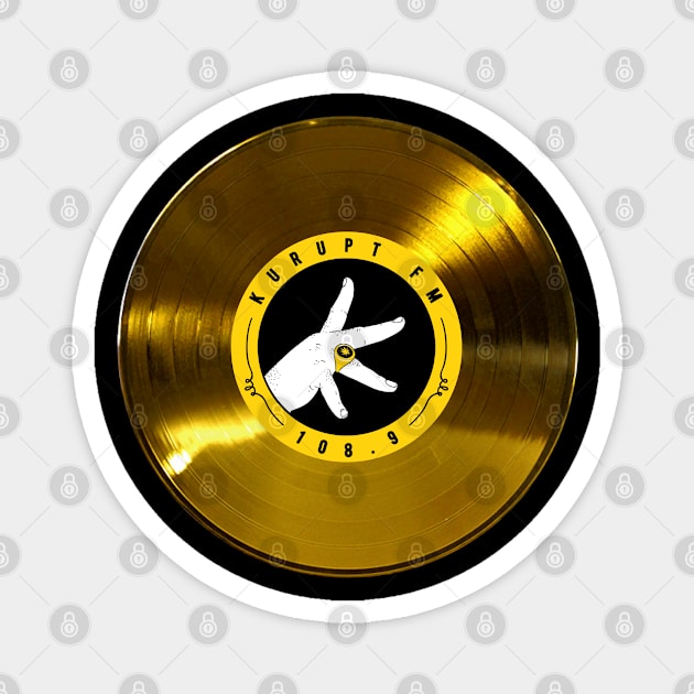 Gold Vinyl Magnet by rezolivarez