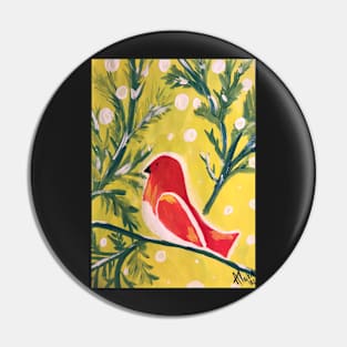 Winter cardinal visitor Pin