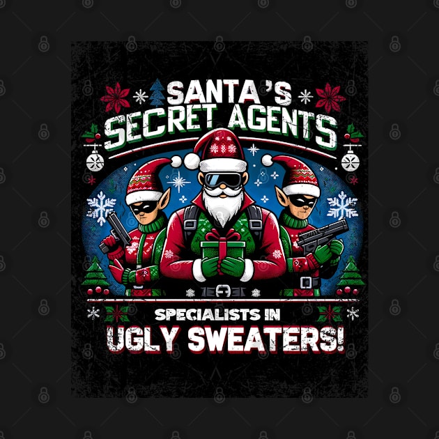 Santas Secret Agents by Merch Manias