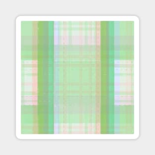 Green Plaid Magnet