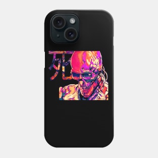 Death 死 "Shi" Skull Cyborg Cyberpunk Design Phone Case