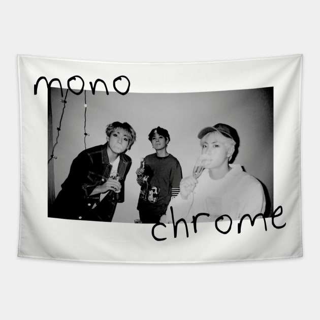 MONOCHROME black BTS Bts Tapestry TeePublic