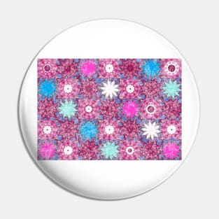 Pretty pink flower pattern Pin