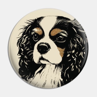 cavalier king charles spaniel drawing Pin