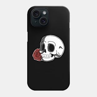 Classic skull and Rose Phone Case