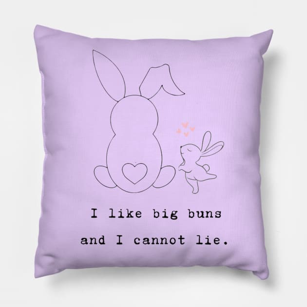 I Like Big Buns Pillow by StuffWeMade