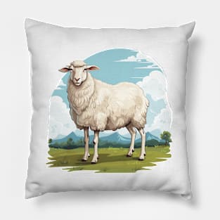 White Sheep Pillow