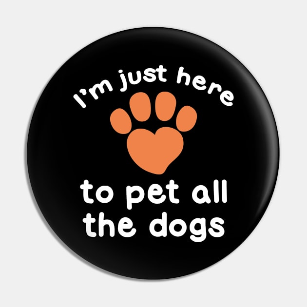 Pet All The Dogs Pin by LuckyFoxDesigns