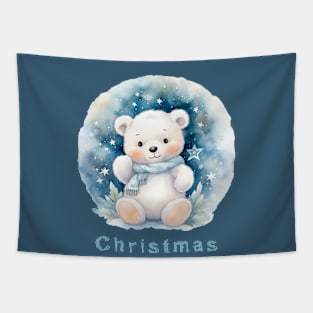 Christmas Teddy Bear Tapestry