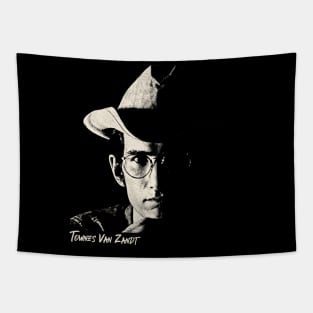 Portarit Retro Townes Van Zandt Tapestry