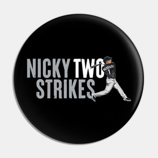 Nick Madrigal Nicky Two Strikes Pin