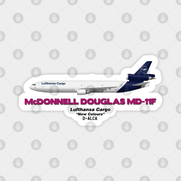 McDonnell Douglas MD-11F - Lufthansa Cargo "New Colours" Magnet by TheArtofFlying