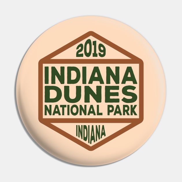 Indiana Dunes National Park badge Pin by nylebuss