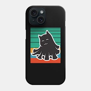 Vintage Cute Cat Ghost Phone Case