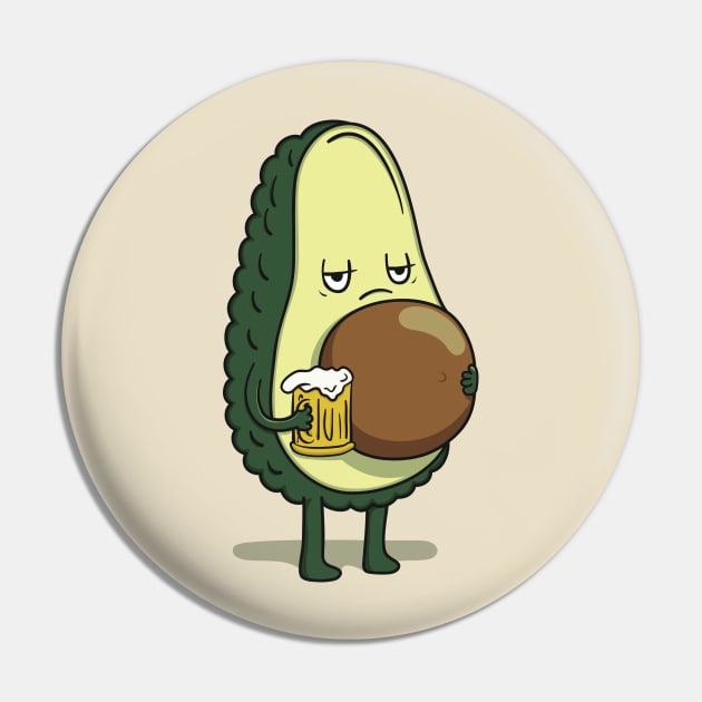 Beer-o-cado beer belly Pin by secondskin