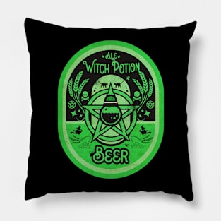 Green Witch Potion Beer Pillow