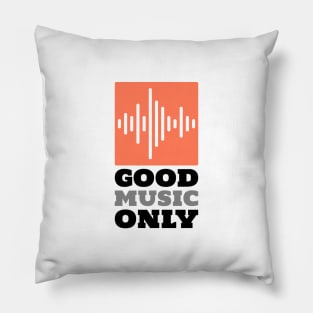 Good Music Only | Sound Waves BK Pillow