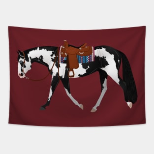 Overo Western Pleasure Horse - Equine Rampaige Tapestry
