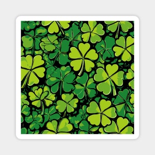 Saint Patrick's Day Leaves Painting Magnet