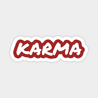 Karma Cool Yoga Saying Destiny Balance Justice Spirituality Magnet