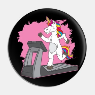 Unicorn treadmill shirt Pin